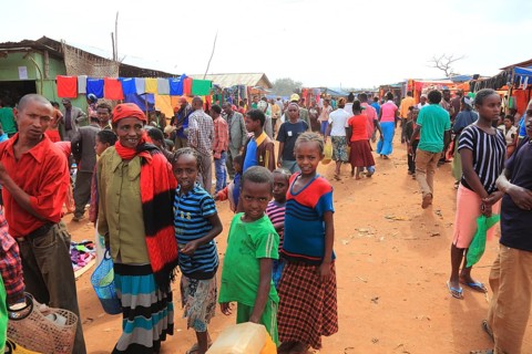 South Ethiopia, street scene and market in Sodo, Ethiopia, Africa
