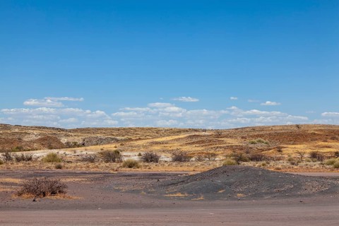 Landscape at the Burnt Mountain, near Twyfelfontein, Kunene Region, Namibia, Africa