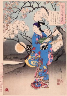 Tsukioka Yoshitoshi (1839 - 9 June 1892) one of the last great masters of the classical Japanese