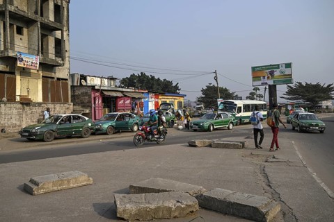 Street scene in Brazzaville, Republic of Congo