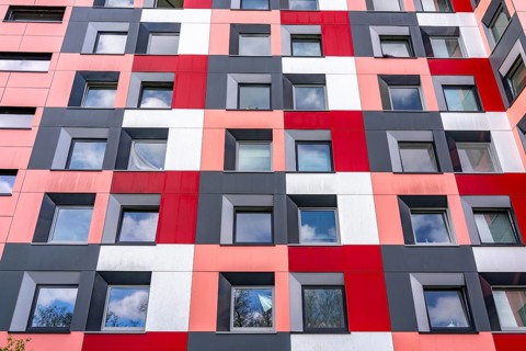 Student hall of residence of the Studierendenwerk Essen-Duisburg in Essen, over 310 furnished rooms