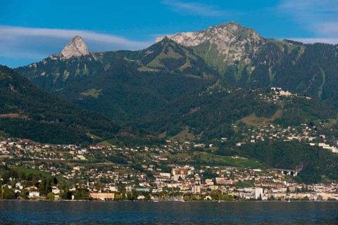 Montreux on Lake Geneva, travel, holiday, hotel, Alps, summer, canton, city, cityscape, tourism,