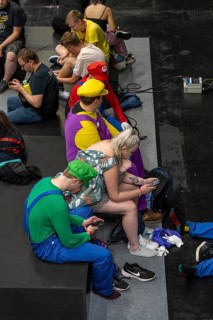 Gamescom, the world's largest trade fair for video and computer games, game character actors, Super