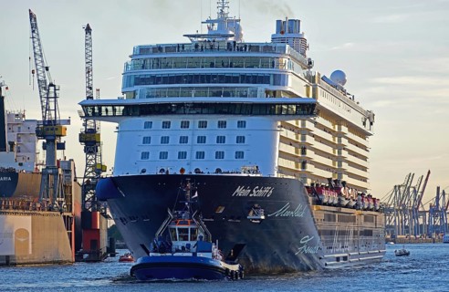 Germany, Hamburg, harbour, cruise ship, Mein Schiff 6, Europe