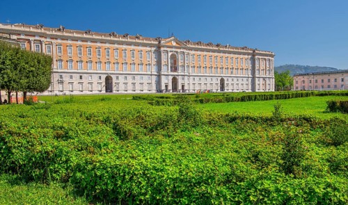 Southern front of the Royal Palace Palazzo Reale, Italian Versailles, Caserta, Campania, Italy,