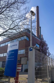 The Igony heating plant in Essen-Rüttenscheid, a district heating plant fuelled by natural gas,
