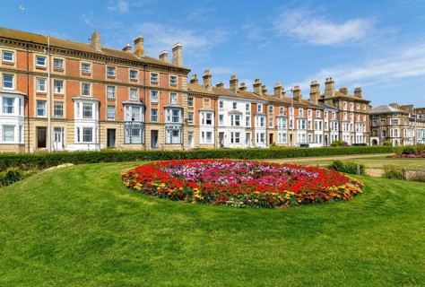 Historic buildings, Wellington Esplanade, Lowestoft, Suffolk, England, UK built 1853 architect J L