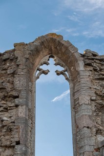Gothic church ruins, Hanseatic city of Visby, UNESCO World Heritage Site, Gotland Island, Sweden,
