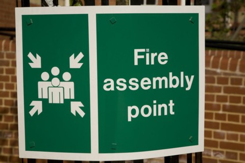 Fire Assembly point sign
