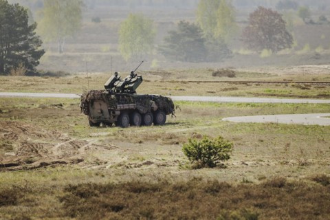 Pandur II 8x8 of the Czech Army, taken during an exercise of the German Armed Forces with forces