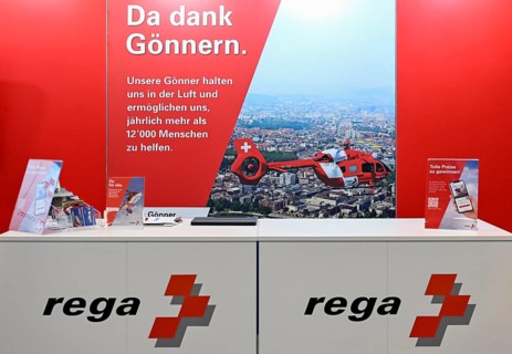 Air-Rescue rega exhibition stand, Switzerland, Europe