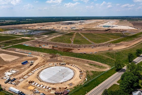 Marshall, Michigan, Construction of Ford's electric vehicle battery plant at its BlueOval Battery