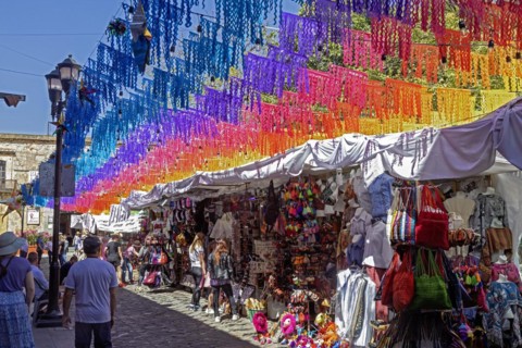 Oaxaca, Mexico, A street market, Central America