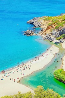 Preveli Beach, Rethymno, Crete, Greek Islands, Greece, Europe