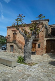 The square in Aliano, the very poor village in southern Italy that the writer Carlo Levi described