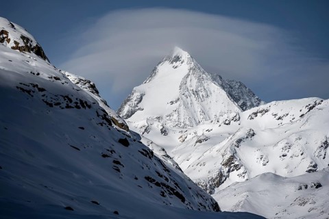 Königsspitze, summit, snow-covered mountain landscape, Ortler Alps, Vinschgau Valley, Italy, Europe
