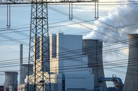 Grevenbroich, North Rhine-Westphalia, Germany, RWE Power AG Neurath power plant, lignite-fired