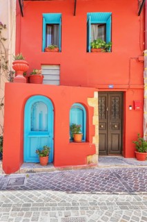 Traditional House, Chania, Crete, Greek Islands, Greece, Europe