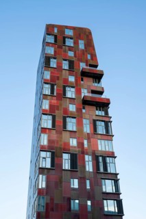 Cinnamon Tower, residential tower, Überseequartier, Hafencity, Hamburg, Germany, Europe