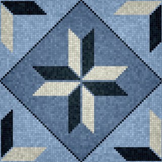 Mosaic tiles background, seamless vector pattern