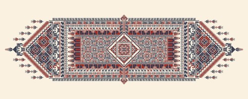 Tatreez, decorative Palestinian embroidery symbol
