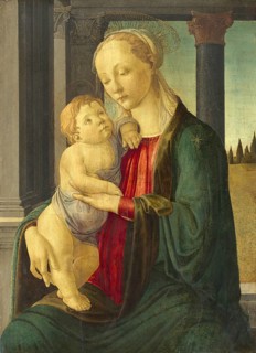 Madonna and Child (c. 1470), Madonna and Child, Painting by Sandro Botticelli (1 March 1445, 1510),