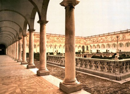 Kloster San Martino mit cemetery, Neapel, Italien / Convent of San Martino, with burying ground,