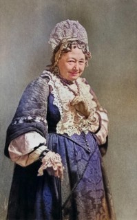 Fanny Stirling (1813-1895), English actress in one of her famous comedy roles, the Nurse, in the