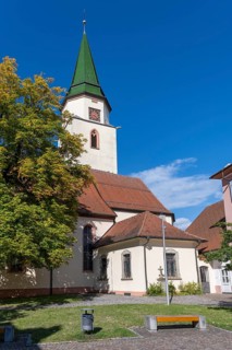 The Catholic Church of St Verena and Gallus, built in the 13th century, Hüfingen, Black Forest