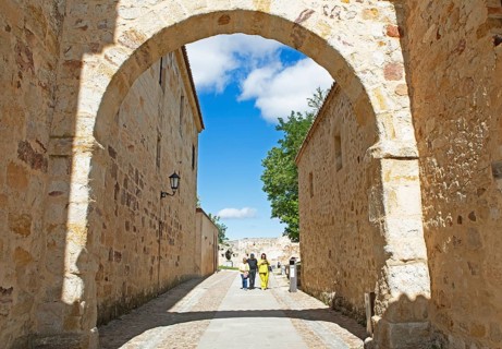 Medieval fortress El Castillo in the historic centre of Zamora, province of Zamora, Castile and