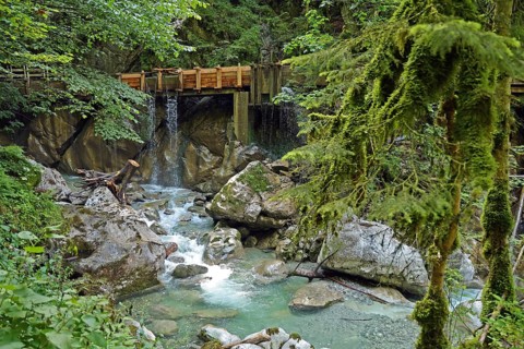 Seisenbergklamm gorge, natural monument, Pinzgau, Salzburger Land, Austria, Europe