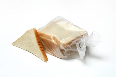 Toast in plastic bag, toast