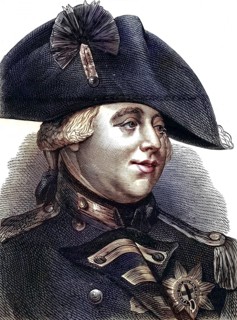 George III (1738-1820) King of Great Britain and Ireland from 1760, member of the Hanoverian