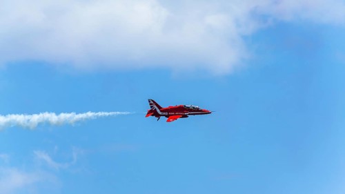 Red Arrows, Royal Air Force Aerobatic Team, Airshow 2024, Teignmouth, Devon, England, United