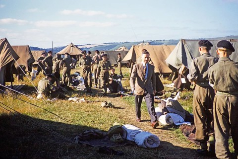 Students taking part in military exercises as army cadets, South England, United Kingdom, late