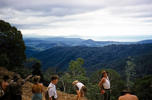 Melbourne Grammar School expedition to Queensland, Australia, 1956 Boys exploring the tropical