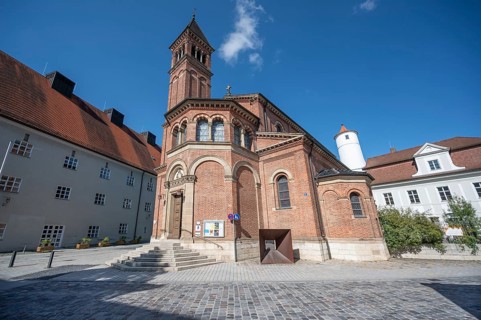 Evangelical Lutheran Church of the Redeemer, consecrated in 1887, Residenzplatz 17, Eichstätt,