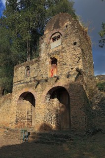Amhara region, Gondar, Gonder, part of the old church, Debre Berhan Selassie, UNESCO, world,