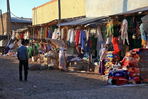 Market in Aksum, Axum, Ethiopia, Africa