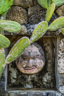 Balinese wooden masks, face, sculpture, idol, icon, grimace, design, culture, carving, painted,