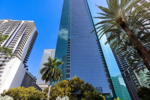 Australia scenic Sydney downtown skyline panorama and financial business center near Opera House.