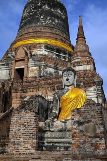 Buddha statue in Wat Yai Chai Mongkhon, Buddhist temple, Ayutthaya, Ayutthaya province, Thailand,