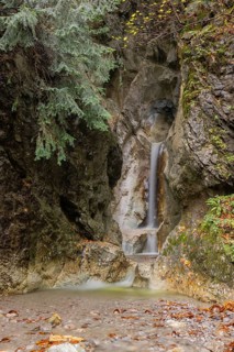 Heckenbach waterfall, The dripping eye of nature, Kochel am See, Bavaria, Germany, Europe