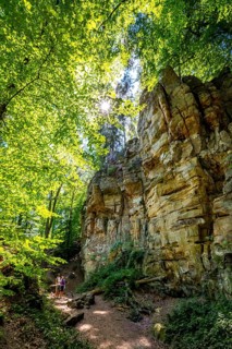 The Devil's Gorge, narrow, accessible gorge of sandstone rocks, with steep rocky gorges, near