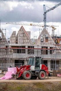 New development district, around 140 detached and semi-detached villas being built in the south of