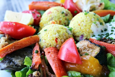 Kuskus (couscous), vegan African dish