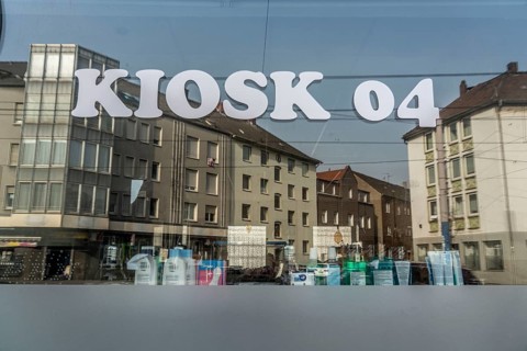 The Schalker Mile, Mile of Tradition, Kurt-Schumacher-Straße in Gelsenkirchen-Schalke,