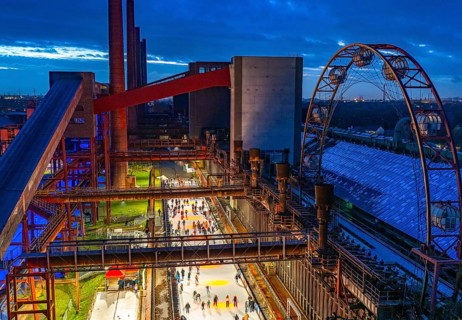 The ice rink at the Zollverein coking plant, Zollverein Coal Mine Industrial Complex World Heritage