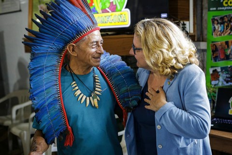 Svenja Schulze (SPD), Federal Minister for Economic Cooperation and Development, visits the