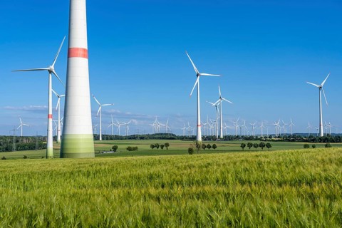 Wind farm north-east of Bad Wünnenberg, Ostwestfalen Lippe, Paderborn district, North